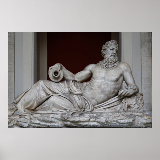 De rivier de Gods Tiber in het Vaticaan-museum Poster (Voorkant)