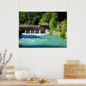 De rivier de Interlaken in het westen van Zwitserl Poster (Keuken)