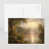 De rivier de Licht, de Frederic Edwin Church Briefkaart (Voorkant / Achterkant)