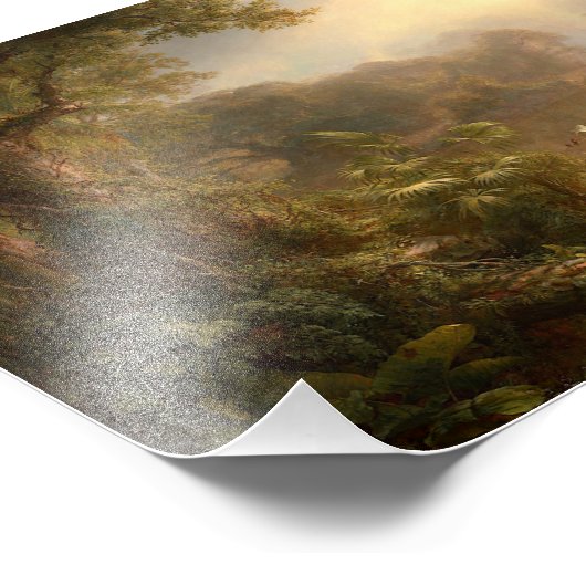 De rivier de Licht, de Frederic Edwin Church Foto Afdruk (Hoek)