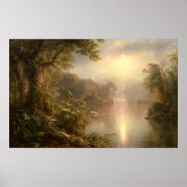De rivier de Licht, de Frederic Edwin Church Poster