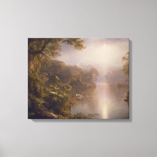 De rivier de Licht (morgen in de tropen) Canvas Afdruk (Voorkant)