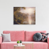 De rivier de Licht (morgen in de tropen) Canvas Afdruk (Insitu (Woonkamer))