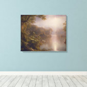 De rivier de Licht (morgen in de tropen) Canvas Afdruk (Insitu (Houten vloer))