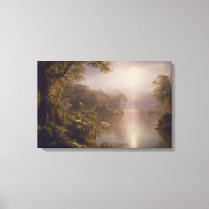 De rivier de Licht (morgen in de tropen) Canvas Afdruk