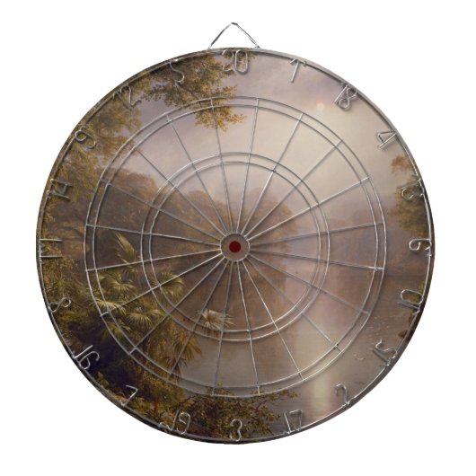 De rivier de Licht (morgen in de tropen) Dartbord (Voorkant)