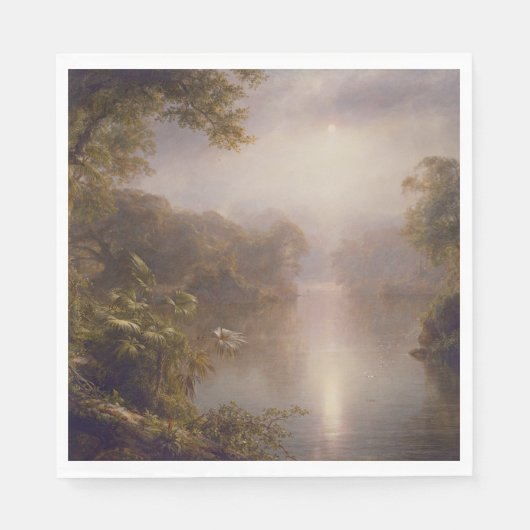 De rivier de Licht (morgen in de tropen) Servet (Voorkant)