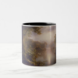 De rivier de Licht (morgen in de tropen) Tweekleurige Koffiemok