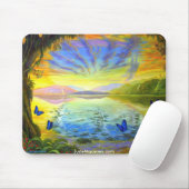 De rivier de Life-Mousepad Muismat (Met muis)