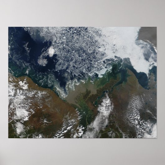 De rivier de Mackenzie vormt de rivier de rivier d Poster (Voorkant)