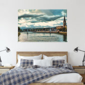 De rivier de Ness, Inverness Canvas Afdruk (Insitu (Slaapkamer))