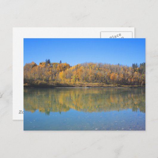 De rivier de Noord-Saskatchewan - Autumn Briefkaart (Voorkant / Achterkant)