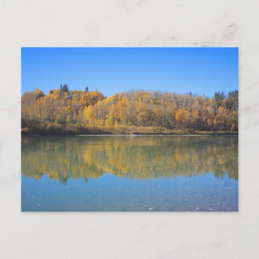 De rivier de Noord-Saskatchewan - Autumn Briefkaart (Voorkant)