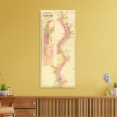 De rivier de Ohio en de vallei 10 Canvas Afdruk (Insitu (Woonkamer))