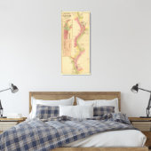 De rivier de Ohio en de vallei 10 Canvas Afdruk (Insitu (Slaapkamer))