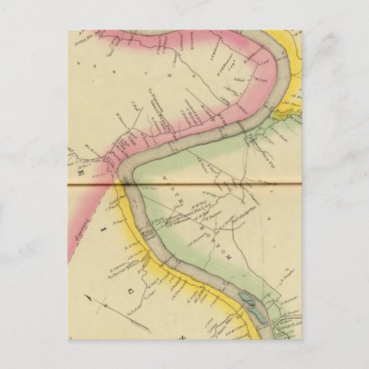 De rivier de Ohio en de vallei 11 Briefkaart (Voorkant)