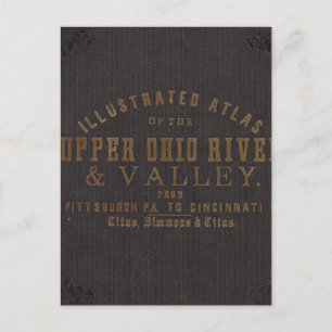De rivier de Ohio en de vallei 11 Briefkaart