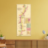 De rivier de Ohio en de vallei 11 Canvas Afdruk (Insitu (Woonkamer))