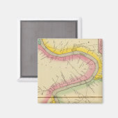 De rivier de Ohio en de vallei 11 Magneet (Voorkant / Achterkant)