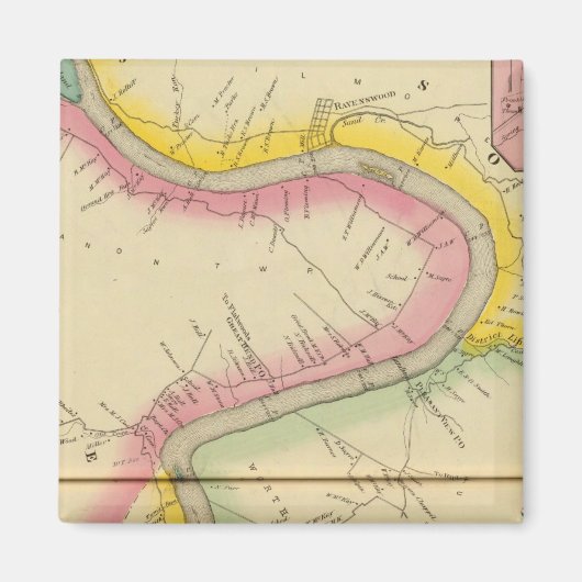 De rivier de Ohio en de vallei 11 Magneet (Voorkant)