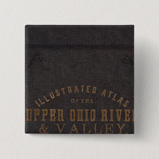 De rivier de Ohio en de vallei 11 Vierkante Button 5,1 Cm (Voorkant)