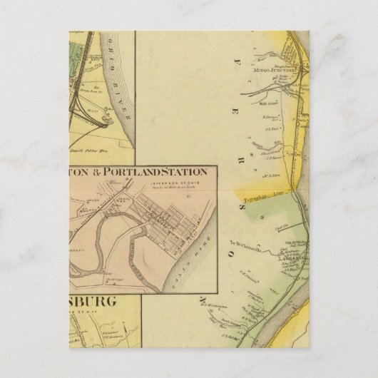 De rivier de Ohio en de vallei 7 Briefkaart (Voorkant)