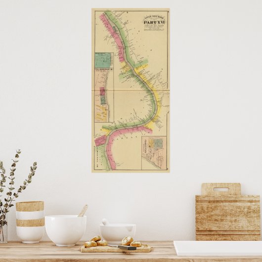 De rivier de Ohio en de vallei 7 Poster (Keuken)