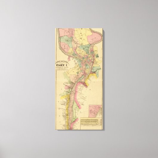 De rivier de Ohio en de vallei Canvas Afdruk (Voorkant)