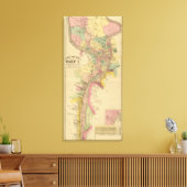 De rivier de Ohio en de vallei Canvas Afdruk (Insitu (Woonkamer))