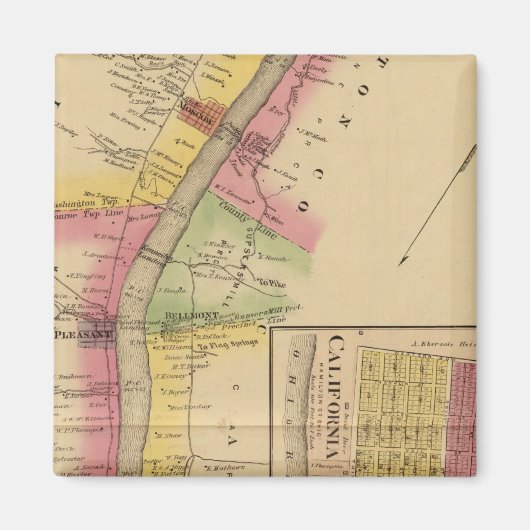 De rivier de Ohio en de vallei Magneet (Voorkant)