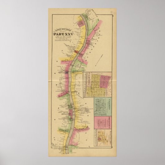 De rivier de Ohio en de vallei Poster (Voorkant)