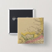 De rivier de Ohio en de vallei Vierkante Button 5,1 Cm (Voorkant /achterkant)