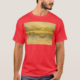 De rivier de Prome AKA Pyay Py Morning Mists risis T-shirt