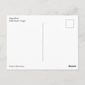 de rivier de Rogue, OF Briefkaart (Achterkant)