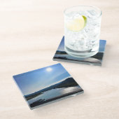 de rivier de Rogue, OF Glazen Onderzetter (Schuin)