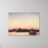 De rivier de Savannah oversteken - Canvas Print (Voorkant)
