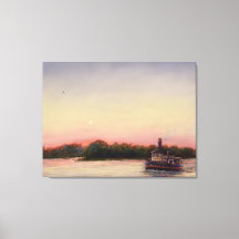 De rivier de Savannah oversteken - Canvas Print