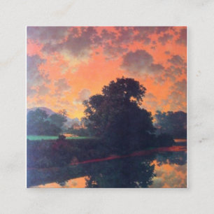 De rivier de Scutney door Maxfield Parrish Vierkante Visitekaartje
