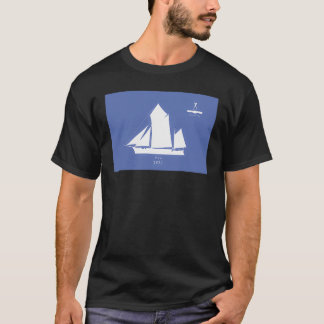 De rivier de Severn Trow op blauw 1 T-shirt