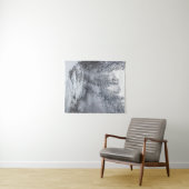 De rivier die door het winterbos Mojstrana stroomt Wandkleed (In Situ (horizontaal))