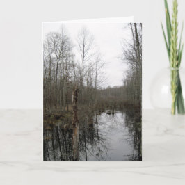 De rivier door de wilde natuur kaart