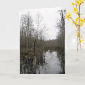 De rivier door de wilde natuur kaart (Gele Bloem)