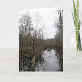 De rivier door de wilde natuur kaart