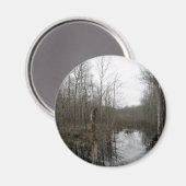 De rivier door de wilde natuur magneet (Voorkant / Achterkant)