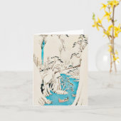 De rivier Fuji in Sneeuw Kaart (Gele Bloem)