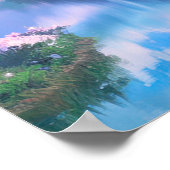 De rivier in een prachtige vallei poster (Hoek)