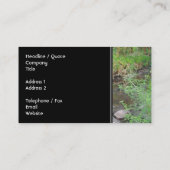 De rivier in het bos. visitekaartje (Achterkant)