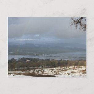 De rivier Kent Winter Briefkaart