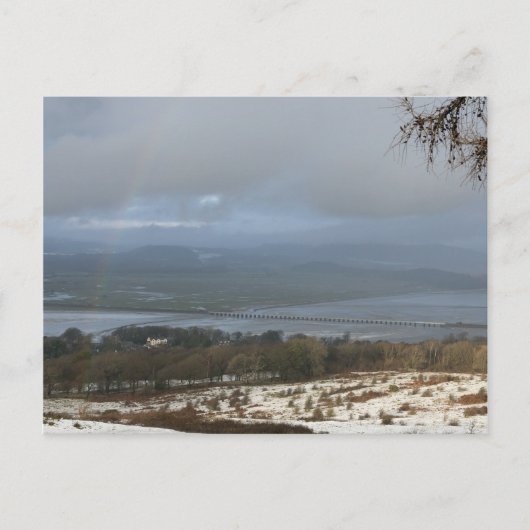 De rivier Kent Winter Briefkaart (Voorkant)