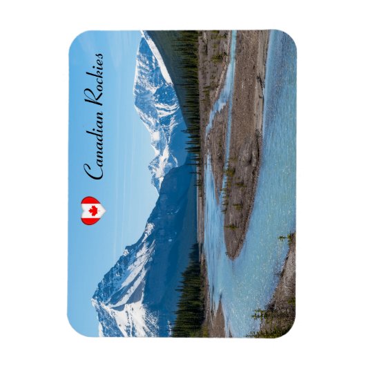 De rivier langs de Icefields Parkway Highway 93 - Magneet (Verticaal)